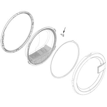 Electrolux EFDE210TIW00 Door Strike - Genuine OEM