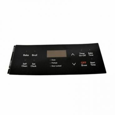 Frigidaire CFEF3016USB Touchpad Control Panel Overlay - Black - Genuine OEM