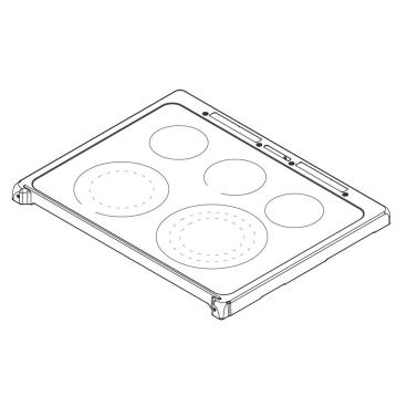 Frigidaire CGEH3047VFD Main Glass Cooktop - Black - Genuine OEM