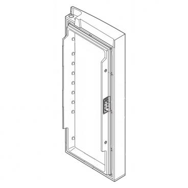 Frigidaire FFHD2250TD0 Fridge Door Assembly - Black Stainless Right Genuine OEM