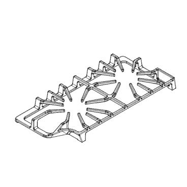 Frigidaire FGGC3047QSE Burner Grate (Left, Black) - Genuine OEM