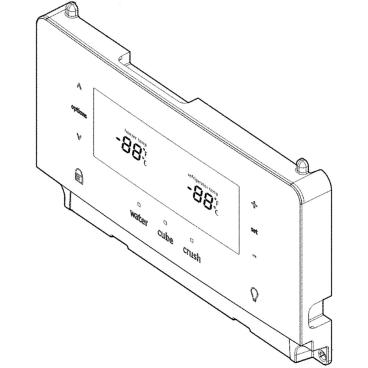 Frigidaire FGSS2635TP4 Dispenser User Interface Control (Gray) - Genuine OEM