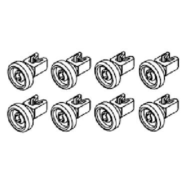 Frigidaire FPID2498SF1A Dishrack Roller Wheel Kit - Genuine OEM