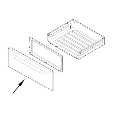 Kenmore 790.74132313 Drawer Panel (White) - Genuine OEM