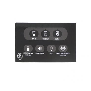 GE DSS25LGPABB Dispenser Button/Control Panel - Black - Genuine OEM