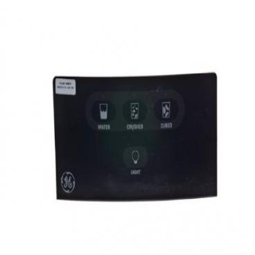 GE GSH25JFRHBB Dispenser Keypad/Touchpad (4 Button) - Black - Genuine OEM
