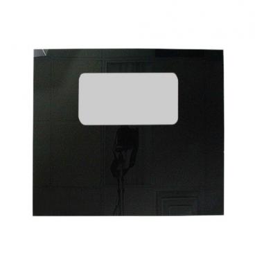 GE JBP67BD2WH Outer Oven Door Glass (Black) - Genuine OEM
