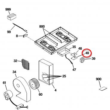 GE JGP989BK1BB Retainer Plate - Genuine OEM