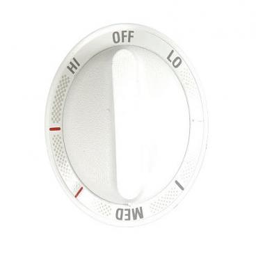 GE JSP39WV2WW Burner Control Knob - White - Genuine OEM
