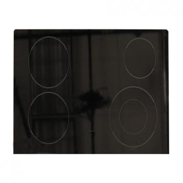 GE JSP42DN2WW Main Glass Cooktop Replacement (black) Genuine OEM