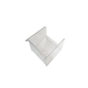 GE TFX24PAXBWW Refrigerator Clear Vegetable Crisper Drawer/Pan - Upper - Genuine OEM