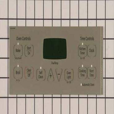 GE Part# WB27T11019 Faceplate Graphics (OEM) SS