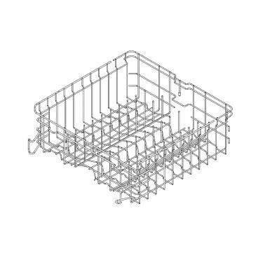 GE DDT700SBN2TS Complete Upper Service Rack - Genuine OEM