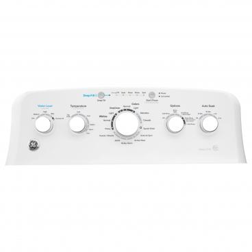 GE GTW465ASN2WW Button Control Panel Overlay (White) - Genuine OEM