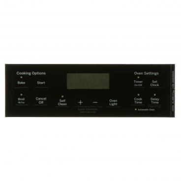 GE JB625DK1BB Faceplate Graphics (Black) - Genuine OEM