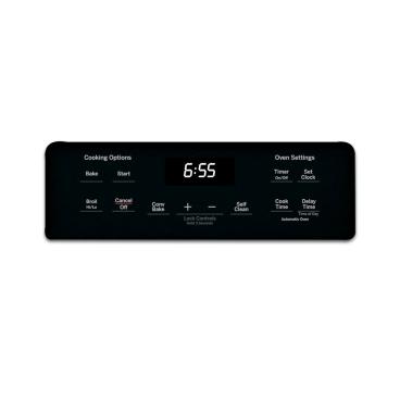 GE JB655DK4BB Faceplate (Black) - Genuine OEM