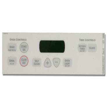 GE JBP24WK1WW Faceplate Graphics - Genuine OEM