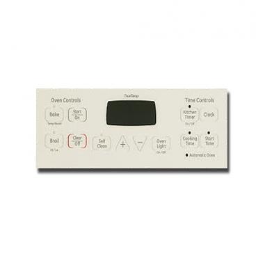 GE JBP27DM1WW Touchpad Control Panel Overlay (White) - Genuine OEM