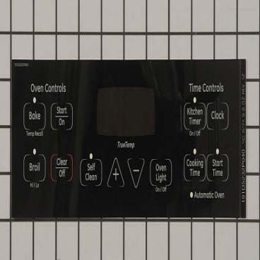 GE JBP66DM5BB Faceplate Graphics - Genuine OEM