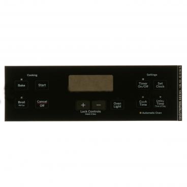 GE JBS60RF4SS Touchpad Control Panel Overlay (Black) - Genuine OEM