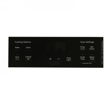 GE JBS60RK3SS Touchpad Control Panel Overlay - Black - Genuine OEM