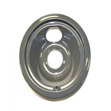 GE JCSP31WW3WW Burner Drip Bowl (8 Inch, Gray, Porcelain Bowl) - Genuine OEM