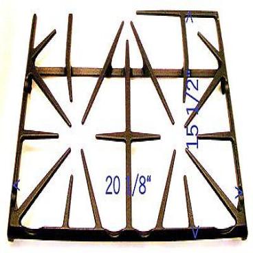 GE JGS750DEF1WW Burner Grate Cast - Grey - Genuine OEM
