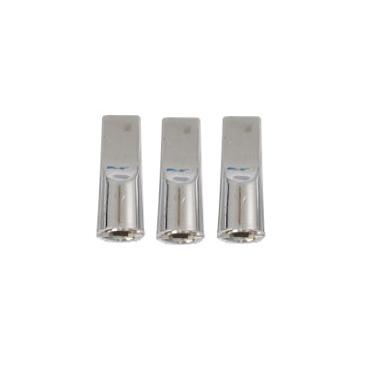 GE JHP56GN3WH Timer Control Knob (Chrome, 3 Pack) - Genuine OEM