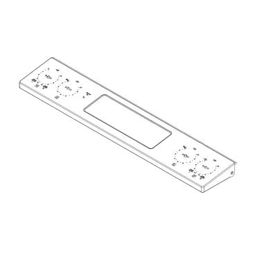 GE JS760SL1SS Stainless Control Panel Overlay - Genuine OEM