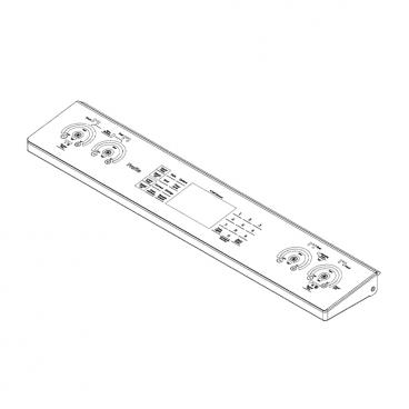 GE PS960BL5TS Touchpad Control Panel Overlay - Genuine OEM