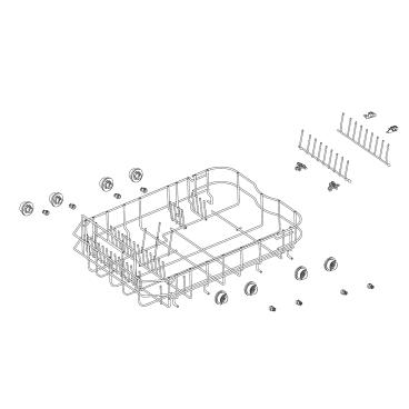 GE ZDT165SSL0SS Rack Assembly - Genuine OEM