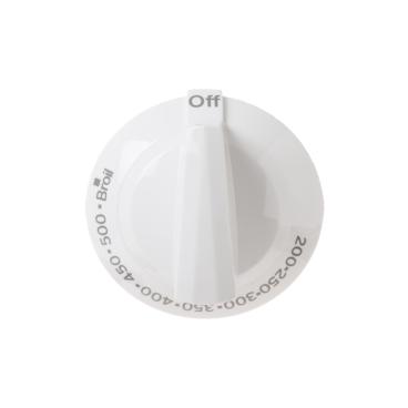 Hotpoint RGBS330DR1WW Temperature Control Knob (White - Genuine OEM
