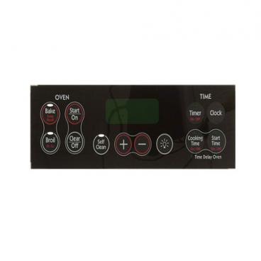 Hotpoint RB757BH2CT Membrane/Keypad/Timer and Buton Overlay - Black Genuine OEM