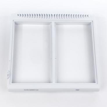 Kenmore 253.63072302 Shelf/Crisper Drawer Frame-Cover (white, no glass) - Genuine OEM