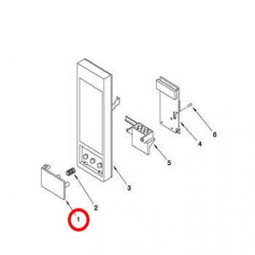 KitchenAid KCMS2055SSS0 Microwave Door Button - Genuine OEM