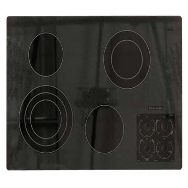 KitchenAid KECC506RWH03 Main Glass Cooktop Replacement (black) Genuine OEM