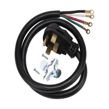 KitchenAid YKERC507HB3 Power Cord (4 Wire, 4 Ft, 40 Amp) - Genuine OEM