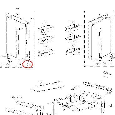 LG Part# MHY62044106 Door Divider Spring (Clockwise) (OEM)