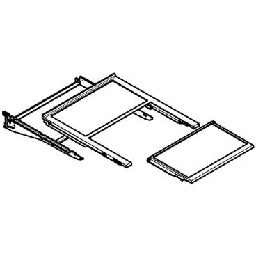 LG LFXS28566D-ASBCNA0 Glass Shelf Assembly - Genuine OEM