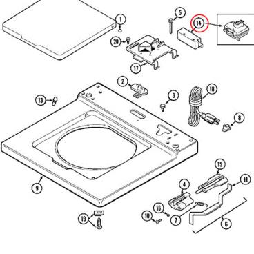 Maytag MAV8557AWQ Lid Switch - Genuine OEM