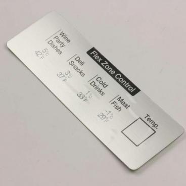 Samsung RF23HSESBSR/AA Drawer Flex Zone Control Inlay - Genuine OEM