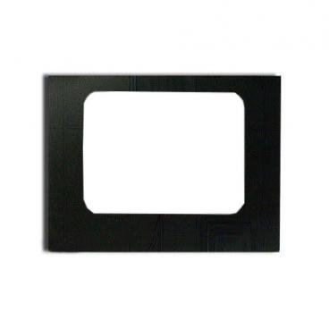GE Part# WB57K5212 Oven Door Glass (OEM) Outer, Black