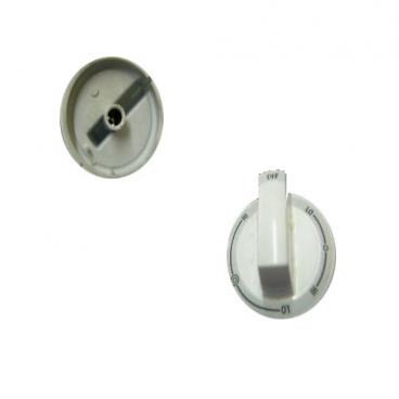 Whirlpool GGE388LXB02 Control Knob - White (Left Front and Right Rear) - Genuine OEM
