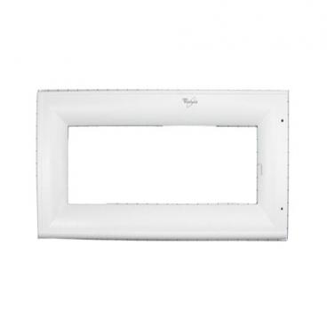 Whirlpool MH2155XPB2 Door Frame/Panel (with glass) - White - Genuine OEM
