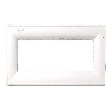Whirlpool MH7140XFB0 Outer Door Frame/Panel - White - Genuine OEM