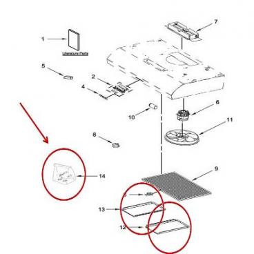 Whirlpool UXT5230BDB0 Hood Installation Hardware Kit - Genuine OEM