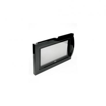 Whirlpool WMH1163XVD5 Complete Microwave Door -black - Genuine OEM