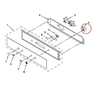 IBS550PVW00 Oven Switch - Genuine OEM