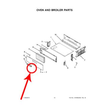 IGS350BW0 Door Hinge - Genuine OEM