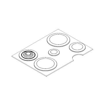 Jenn-Air JGD3536GB00 Burner Cap Kit - Genuine OEM